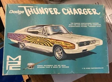 Rare Vintage MPC 1:25 Scale Dodge Thunder Charger Plastic Model Car Building Kit