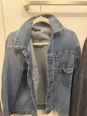 #ad #ad Uniqlo Utility Jacket Denim Chore Coat Blue Size L $30.00