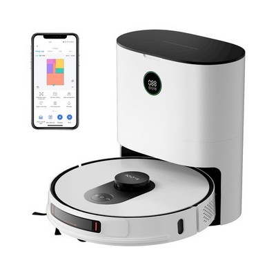 Roidmi EVE MAX Saugroboter mit Wischfunktion Auto Absaugstation,5000Pa,250Min