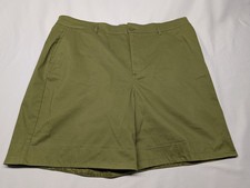 BODEN Chino Shorts Womens Size US 20-22 Olive Green Stretch Casual Comfort