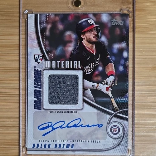 2025 Topps Dylan Crews Major League Material Auto Relic RC #35/50 – Nationals