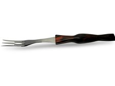 Cutco 11" USA Made Vintage Brown Swirl 1726 Serving Fork
