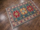 Authentic Kazak Pakistani Handmade Small Rug Wool Craftsmanship 2x3 Ft — photo 7