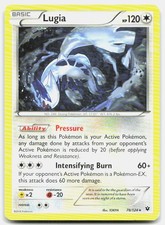 Fates Collide Lugia 78/124 Moderately Played Pokemon R Tcg Card