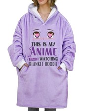 Anime Gifts for Men Women, Wearable Blanket Hoodie for Anime Lovers, Friends,...