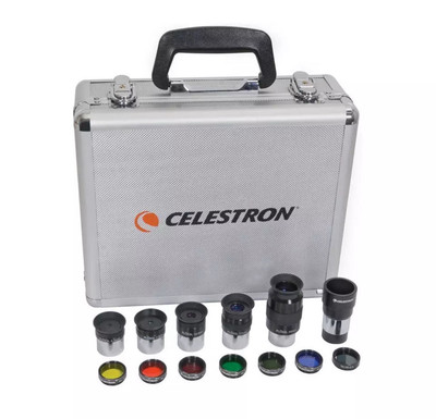 Celestron Accessory Kit with Five 1.25'' Plossl Eyepieces, 2x Barlow  Filter Set