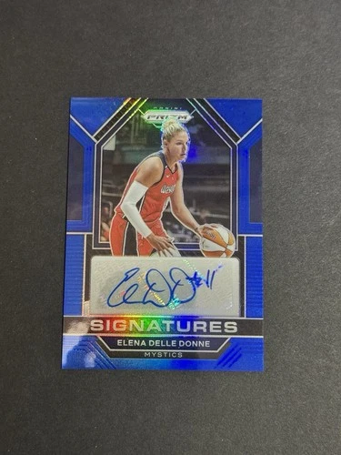 2023 Panini Prizm WNBA Signatures Elena Delle Donne Blue Prizm Auto /49 Delaware