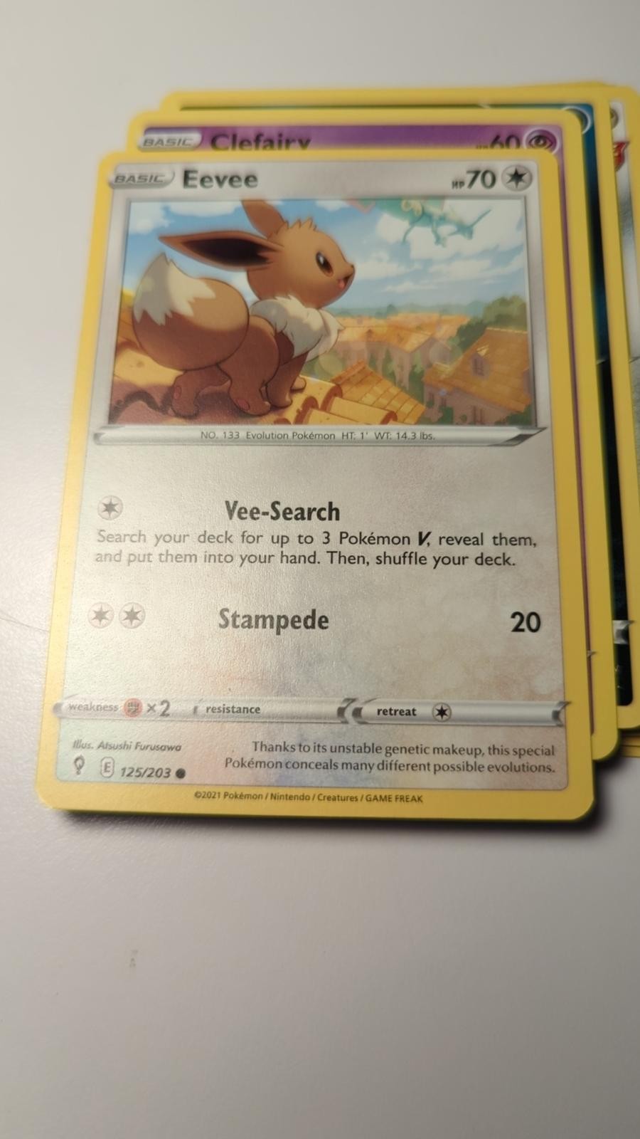 Eevee 125/203 Evolving Skies