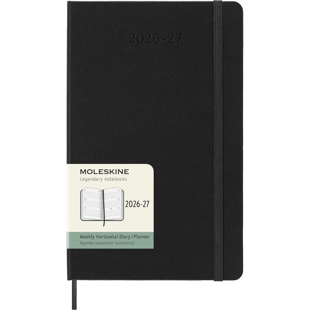 Moleskine Weekly Planner 2026 - 2027 18-Month Planner Soft Cover Pocket Black