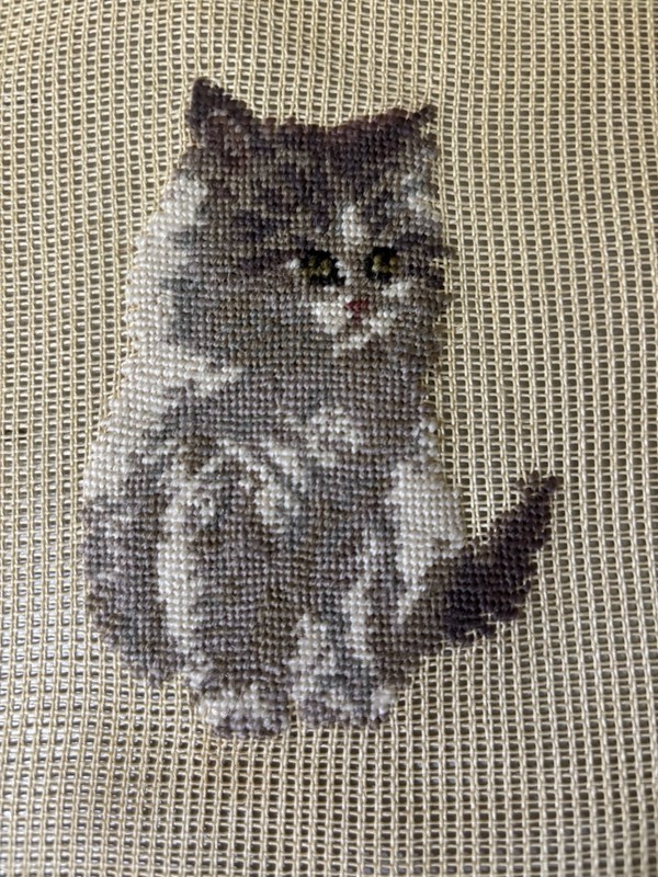 "Attitude Adjustment" Preworked Needlepoint Canvas