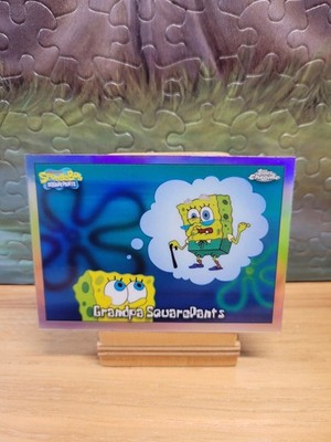 2025 Topps Chrome SpongeBob #37 Grandpa SquarePants Refractor