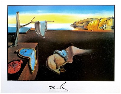 SALVADOR DALI The Persistence Of Memory Melting Clocks Poster 22 x 28