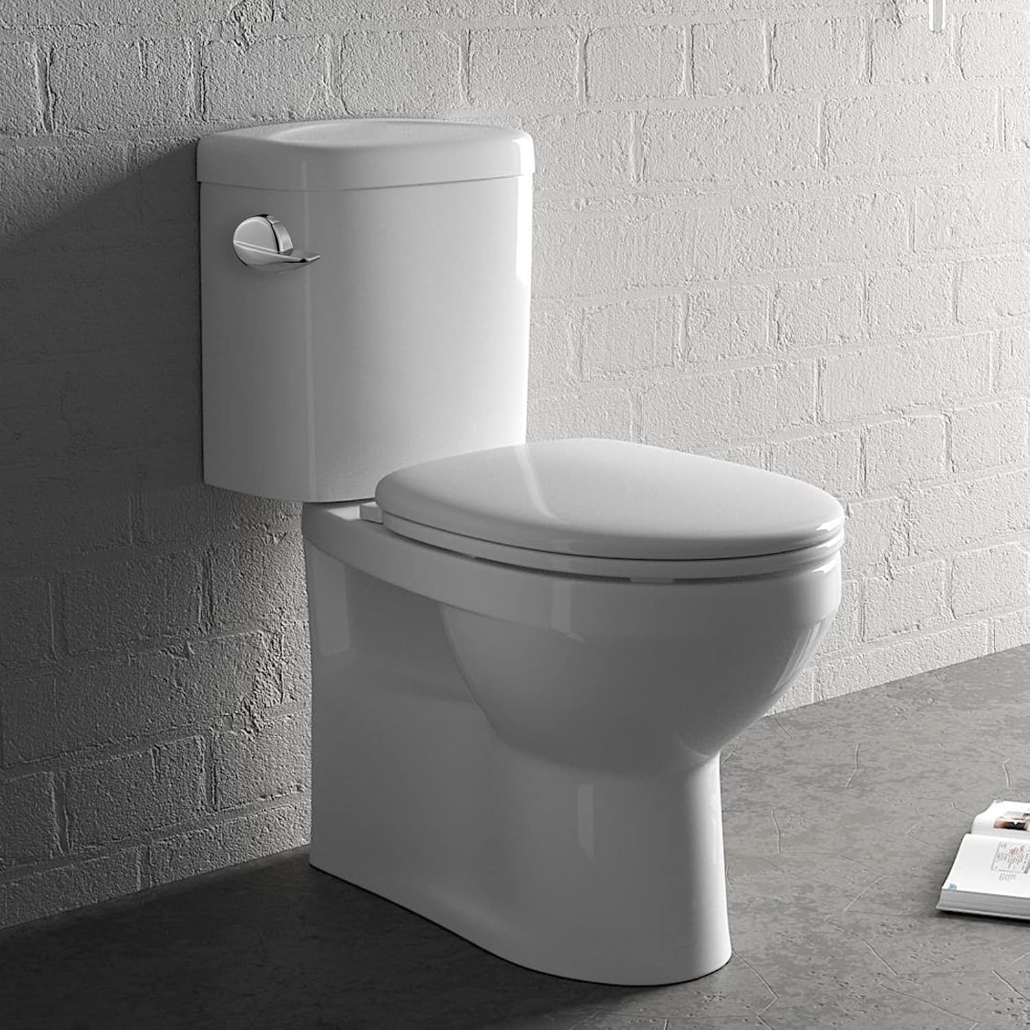 Ullnosoo for TOTO Toilet Handle Replacement Parts Kit, Universal THU068#CP Side 