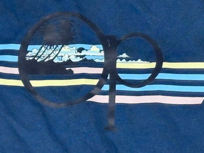 #ad Ocean Pacific T Shirt Men Medium Blue Graphic Print Surf Casual Retro $11.97
