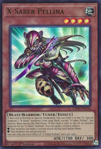 X-Saber Pellina (Ultra Rare) 1st Edition L26D-ENX14 - Legendary Modern Decks 2026