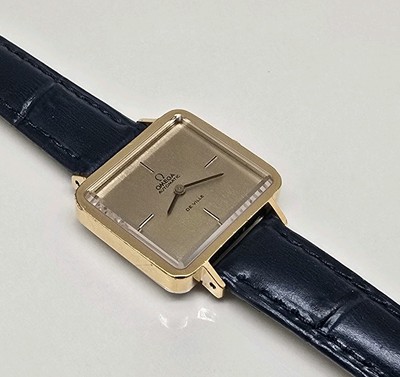 OMEGA DEVILLE ANDREW GRIMA 551.061 AUTO WATCH GOLD DIAL 26 MM