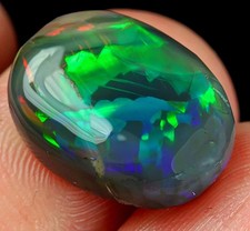 6.8Ct African Polished Black Opal Cab Specimen PYWB1873
