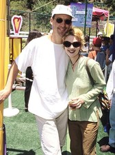 Anthony Edwards Drew Barrymore 95 Pediatric Aids Foundation Picnic- Old Photo