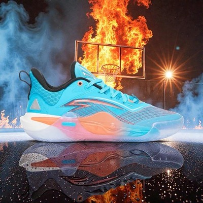 Anta Kai 1 Speed Men's Blue/Orange/Silver/Ice Basketball  8125B1128S-6 Size 10.5