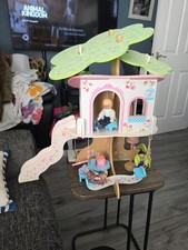 Elc Wooden Tree House With Slide Swing Ladder And 3 Figures