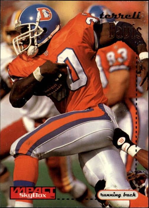 1996 SkyBox Impact #41 Terrell Davis - FB