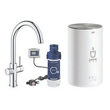 Grohe Red DUO C-Spout Instant Boiler Tap Chrome