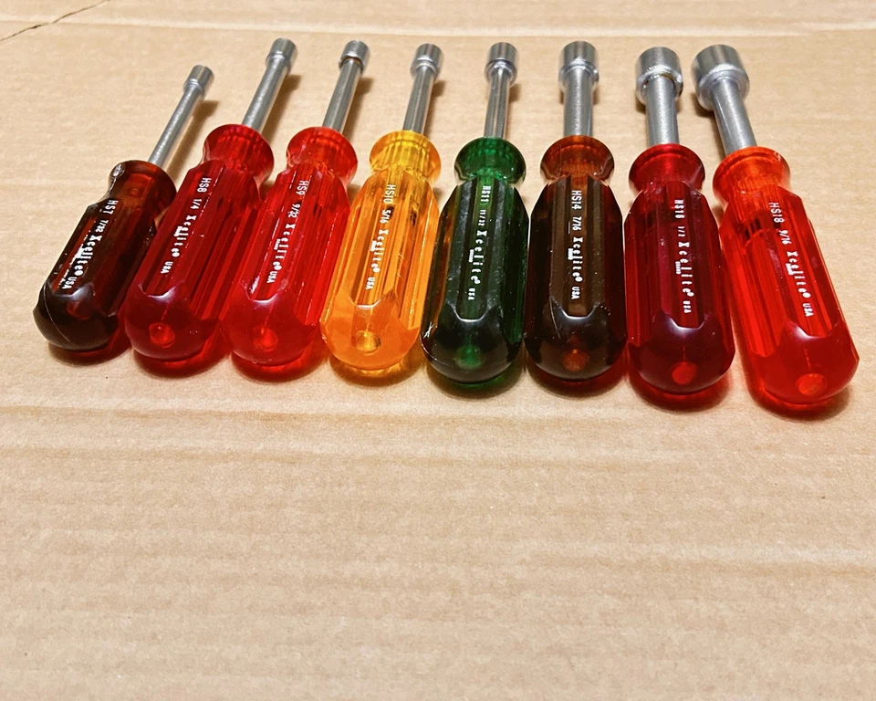 Lote de 8 - Xcelite HS-6-18 eixo oco padrão 8 peças drivers de porca - Imagem 4 de 4