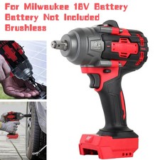 1200N.m Cordless Electric Impact Wrench 1/2" Rechargeable Tool For Milwaukee 18V