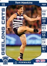 2017 Geelong Cats AFL Select TeamCoach Card - Tom Hawkins