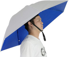 New-Vi Fishing Umbrella Hat Folding Adjustable Sun Rain Cap, 37.4  Oversize Hands