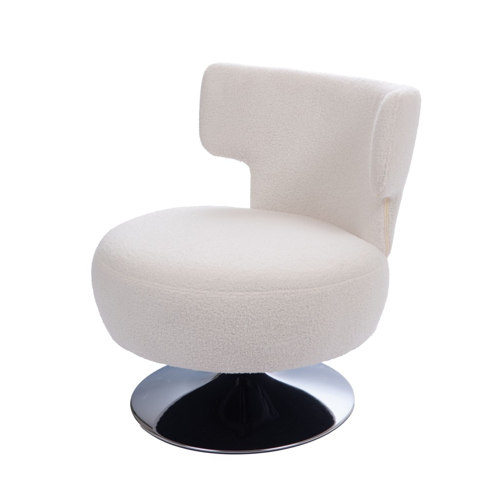 Fauteuil Valeria tissu avec assise rembourrée ergonomique 72.5x83cm