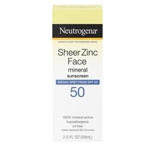 Neutrogena Sheer Zinc Face Dry-Touch Sunscreen Broad Spectrum SPF 50, 2 Fl. Oz.