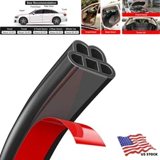 33FT Seal Strip Auto Door Soundproofing Weatherstrip for Car Door Hood Tailgate