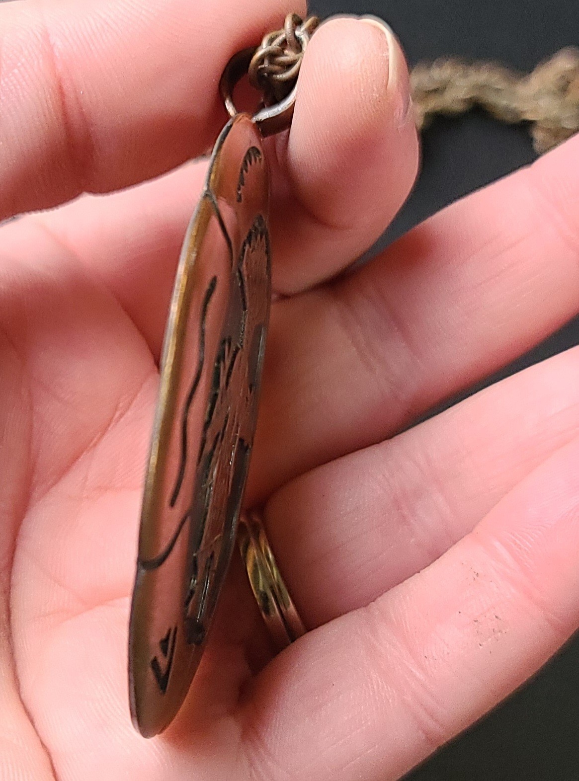 VTG Bell Trading Post Solid Copper Native America… - image 9