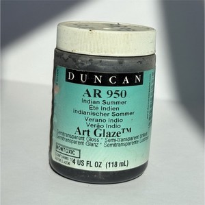 RARE Duncan AR950 Art Glaze Indian Summer Ceramic Glaze 4 fl oz (118 ml)