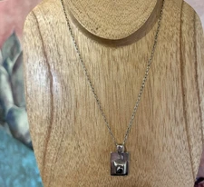 Silpada Necklace S0638 Sterling Silver Black Onyx Pendant 17” Chain