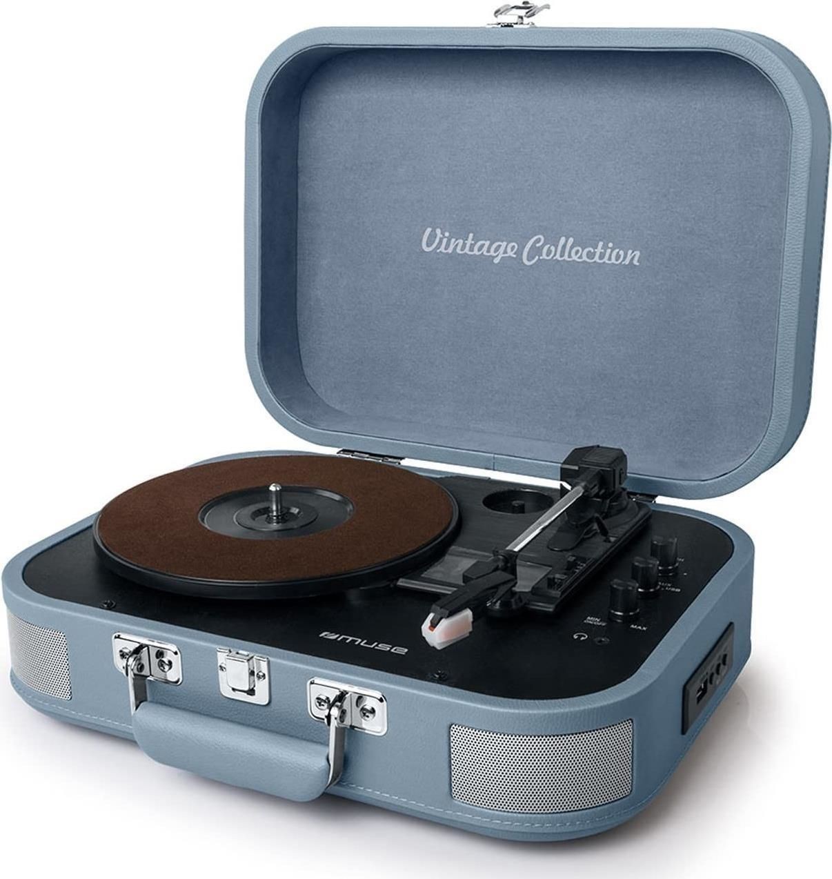 Idea Regalo: Giradischi Muse MT-201BVB Blu Vintage con USB