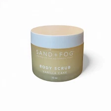 Sand & Fog Vanilla Cake Body Scrub – 10 oz – Exfoliating Sugar Scrub – New