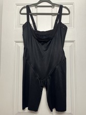Maidenform Black Firm Control Shapewear Bodysuit L, Adjustable Straps