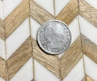 《Silver》1897 USA BARBER QUARTER -- .1808 OZ of SILVER!!!