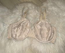 Playtex Secrets Seamless Shaping Bra UW Mesh Floral Jacquard 36D Beige 4419