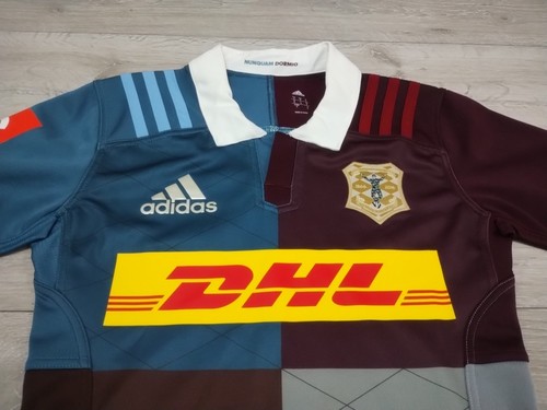 Harlequins Rugby 150th Home Shirt 2016/2017 Adidas 6 Small Pro Player Jersey Top - Picture 2 of 12