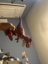 ZURU Robo Alive Attacking T-Rex Red Dino Robotic Walking Roaring WORKS!! 