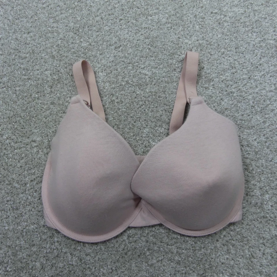 Juego de 2 sujetadores Fruit Of The Loom para mujer 34DD rosa blanco con aros FT797PK Foto 2 de 4