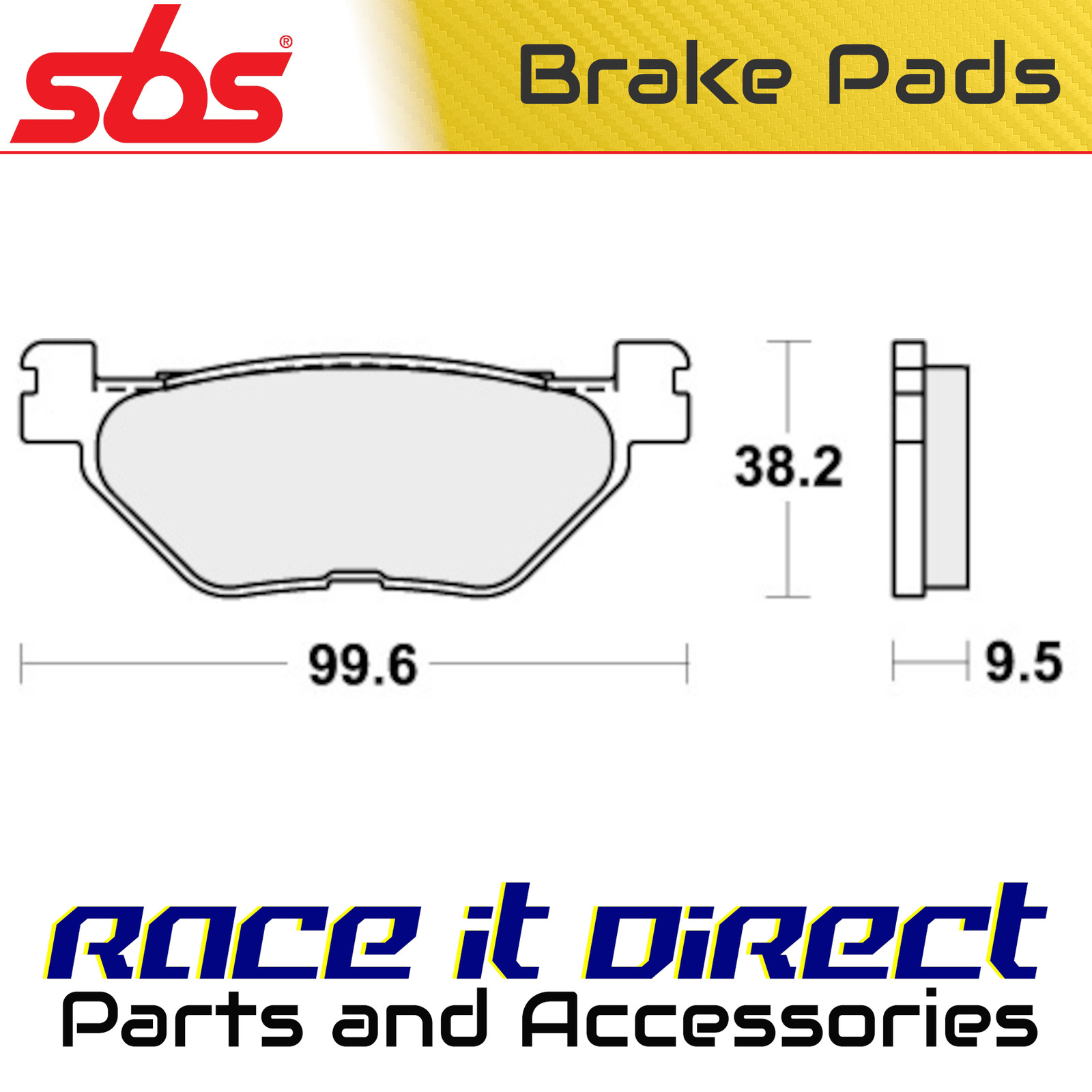 Brake Pads for YAMAHA SCR 950 2017-2019 Rear Street SBS - Image 38
