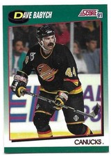 DAVE BABYCH 1991-92 SCORE ROOKIE TRADED CARD NM-MT CONDITION