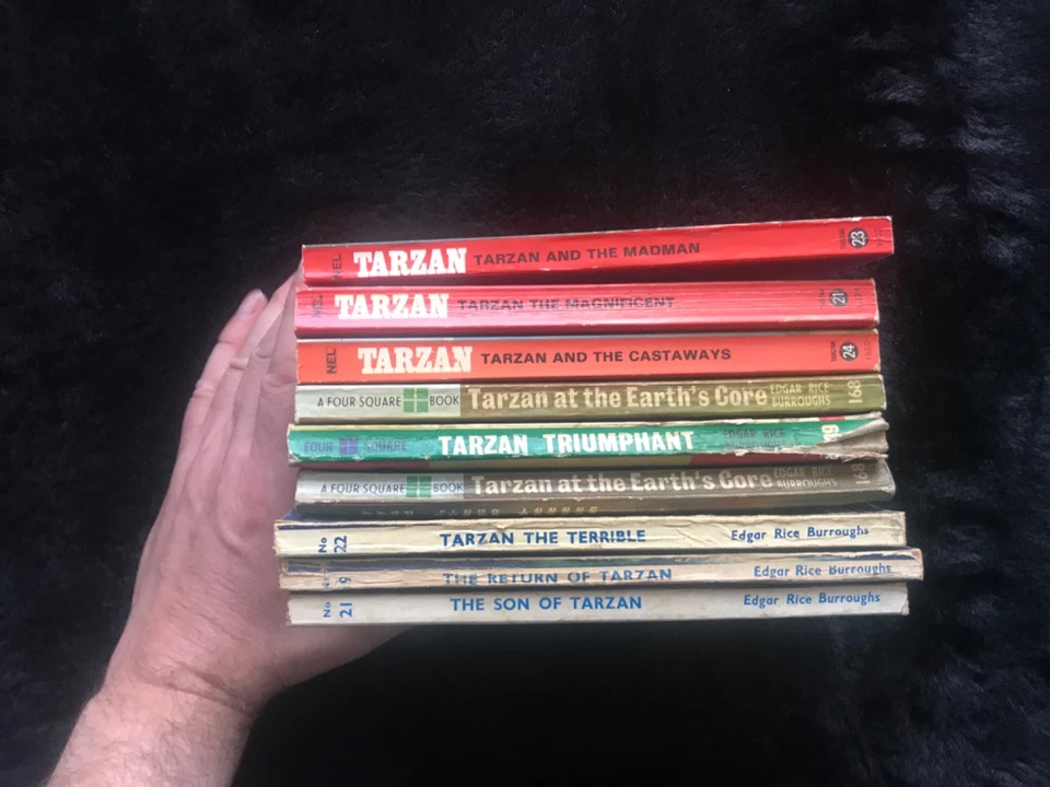 TARZAN - SET X9 BOOKS - RARE 1950s/1960s - EDGAR RICE BURROUGHS - Image 3 of 3