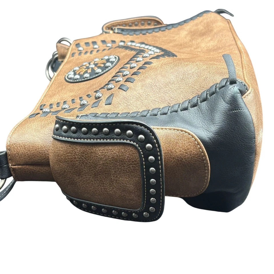 Женская западная сумка-мессенджер Vanessa скрытое ношение сумочка коричневая от Blazin Roxx - Изображение 3 из 4