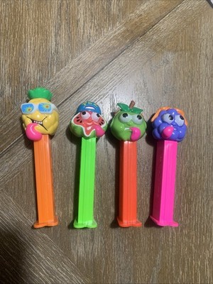 Sourz Pez Dispenser Complete Set Of 4 Sour Apple Watermelon Pineapple Grape