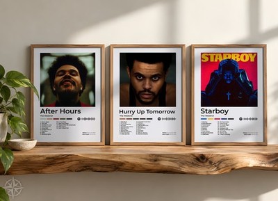 The Weeknd Poster Tasche Album Minimalistisch A4 Deko Geschenk